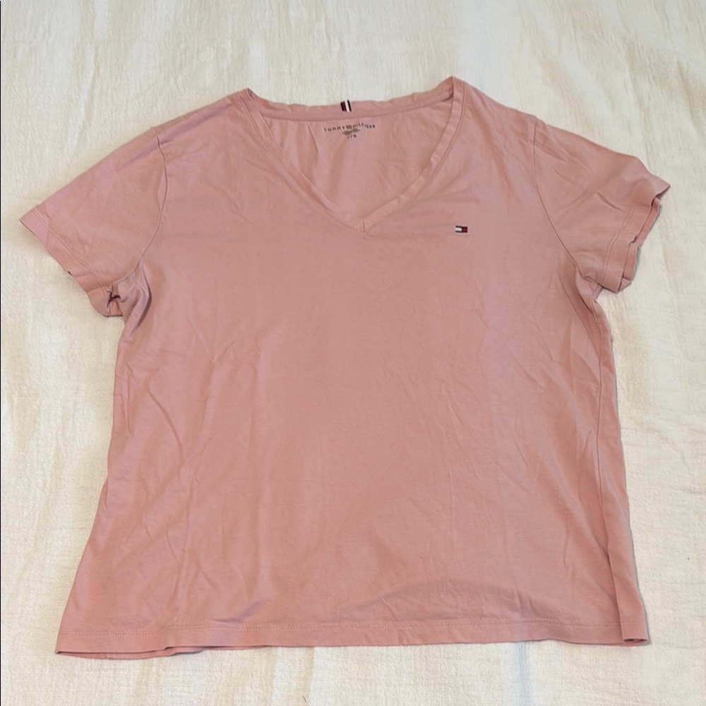 Tommy Hilfiger Pink Relaxed Short Sleeve Tee